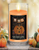 Courtside Market Halloween Collection Boo Pumpkin Status Candle Glass