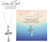 Necklace Mobius Bud Cross Silver-Plated