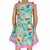 AnnLoren Little Big Girls Mermaid Sea Creatures Dress Cotton Knit Sleeveless Spaghetti Straps Clothes