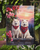 Two Hearts Decorative Flag