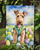 Airedale Terrier Easter Egg Hunt Garden Flag