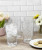 Acrylic set of 4 - 19 oz HB tumblers, 4pcs stack together wrap with rubber band