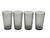 Acrylic set of 4 - 19 oz HB tumblers, 4pcs stack together wrap with rubber band