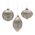 Champagne Glittered Ball Ornament