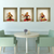 Set of Three Alla Niche 3D Square Peel and Stick Wall Decals