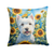 Westie in Sunflowers Pair of Pot Holders