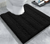 27"x47" - Black Soft Cozy Plush Chenille Bath Mat 
