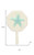 4" Aqua And Cream Cast Iron Starfish Wall Hook