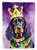 Gordon Setter King of Mardi Gras Garden Flag