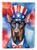 Doberman Pinscher Patriotic American Garden Flag