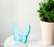 3" Turquoise Crystal Butterfly Figurine Tabletop Sculpture