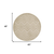 4' Cream And Beige Round Geometric Indoor Outdoor Area Rug