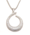 Simulated Pave Diamond Drop Dangle Pendant, Necklace, 925 Sterling Silver