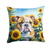 Fox Terrier in Sunflowers Pair of Pot Holders