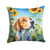 Fox Terrier in Sunflowers Pair of Pot Holders