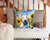 Fox Terrier in Sunflowers Pair of Pot Holders