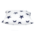 Parkland Collection Transitional Stars White Square 16" x 16" Pillow