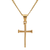 Men's Plated Stainless Steel Nail Cross Necklace