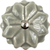 Set of Six Gray Ceramic Floral Drawer Pull Knobs