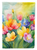 Freesias in Watercolor Garden Flag