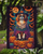Tibetan Spaniel Witchy Halloween Garden Flag