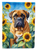Bullmastiff in Sunflowers Garden Flag