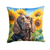 Borzoi in Sunflowers Pair of Pot Holders