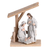 Nativity Holy Family In Wooden Creche8H