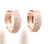 All Around 5 Rows Cz Huggies Hoop Earrings 925 Sterling Silver