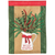 Merry Christmas Pitcher Flag Burlap
