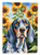 Bluetick Coonhound in Sunflowers Garden Flag