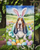 Basset Hound Easter Egg Hunt Garden Flag