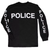 Police Long Sleeve T-Shirt Black With Sleeve Imprint