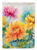 Chrysanthemums in Watercolor House Flag