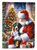 Greater Swiss Mountain Dog and Santa Claus Garden Flag