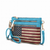 Alisson Vegan Leather Women's FLAG Crossbody/Wristlet Bag