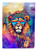Hippie Animal Lion Garden Flag