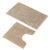 2 Piece Soft Cozy Plush Chenille Bath Mat & Contour Bath Rug