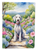 Bedlington Terrier Spring Garden Garden Flag