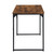 47" Brown and Black Wood and Stainless Steel H-Shape Computer Desk