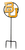 Baylor University "BU" Wrought Iron Yard Decor