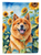 Finnish Spitz in Sunflowers Garden Flag