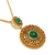 925 Sterling Silver CZ Color full Circle Dangle Pendant