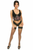 Lavish Floral Satin Open Cup Waist Cincher