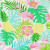 AnnLoren Little Big Girls Pink Flamingo Palm Tree Kids Swing Tropical Dress Spring Summer