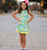 AnnLoren Little Big Girls Pink Flamingo Palm Tree Kids Swing Tropical Dress Spring Summer