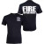 Fire Department Logo T-Shirt Black