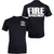Fire Department Logo T-Shirt Black