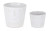 Pot (Set of 2) 4.25"D x 3.5"H, 5.5"D x 5.25"H Porcelain