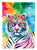 Hippie Animal White Tiger Garden Flag